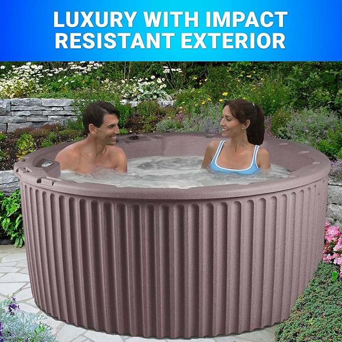 AquaLife Outback 5-6 Person 20-Jet Non-Lounger Hot Tub with LED Lighting and Insulated Cover