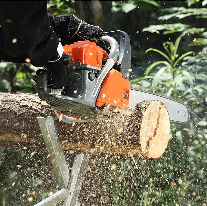 E & S 3 Pack 8 Inch Chainsaw Chain 3/8" LP Pitch .043" Gauge 33 Drive Links Semi-Chisel Chain Saw Chains for Husqvarna, Poulan, Craftsman, Greenworks and More Chainsaw Brands