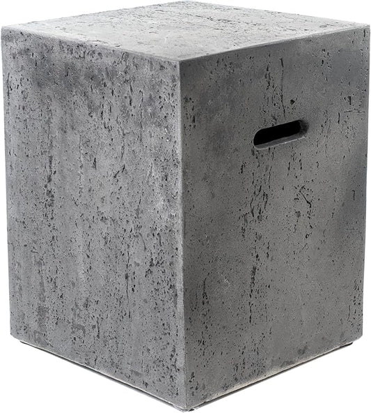 AMS Creations | Propane Tank Cover for The Albany Fire Pit Table | Propane Tank Stool | fire Pit Side Table
