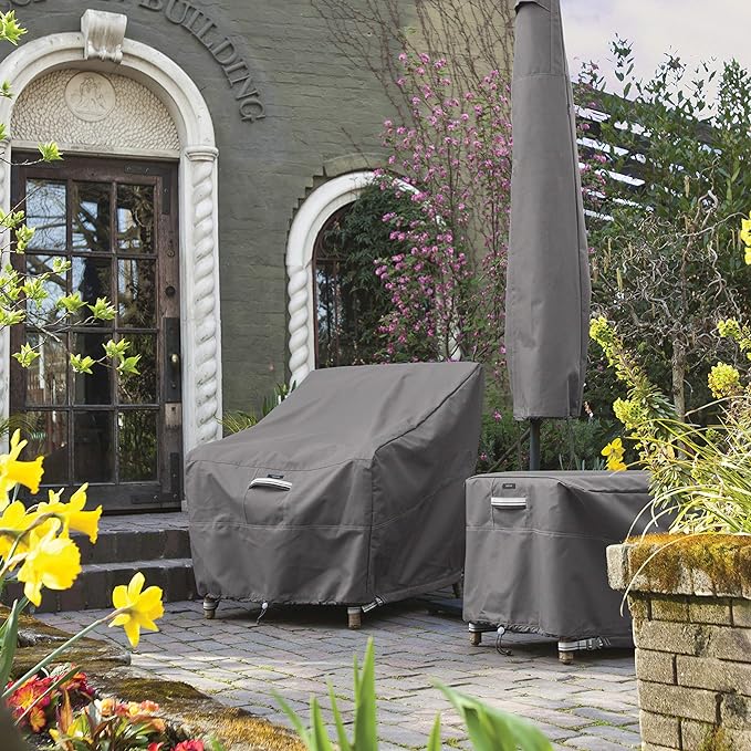 Classic Accessories Ravenna Water-Resistant 38 Inch Patio Lounge Chair Cover, Patio Furniture Covers