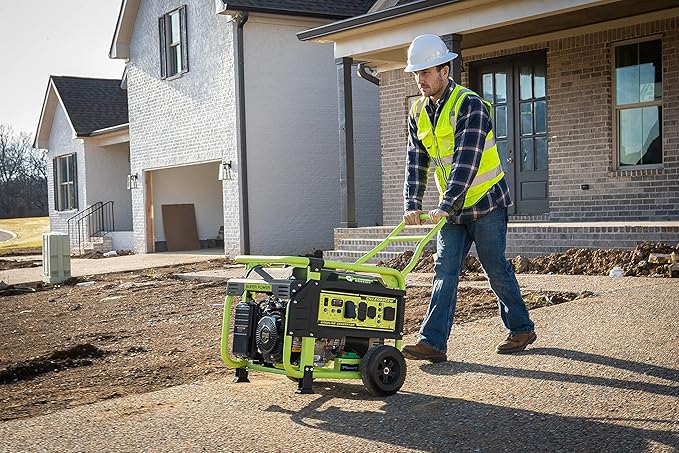 Green-Power America 12000 Watt Gasoline Powered Portable Generator, Recoil/Electric Start, 12V-8.3A Charging Outlets, Home Back Up & RV Ready, 49 State Approved