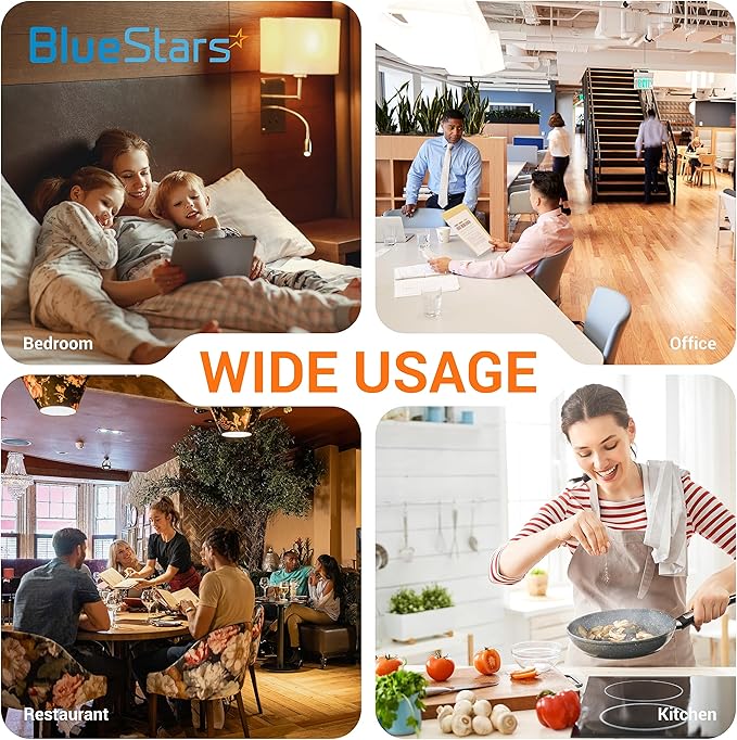 BlueStars 6-Pack 7W 41050 Replacement UV Light Bulbs for Indoor DynaTrap Models DT1050 DT1100 DT1210 DT1250 DT1260-4 Pin Base, 1/2 Acre, Premium Quality