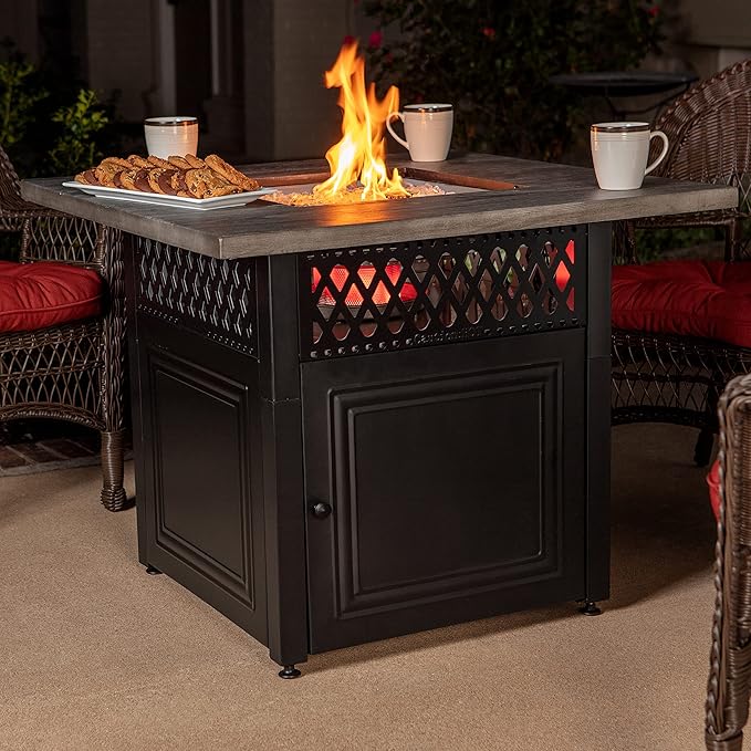 Endless Summer DualHeat Dakota 38" Fire Pit | Dual Heat 2-in-1 Propane Fire Pit & Outdoor Heater | 41,000 Total Combined BTU