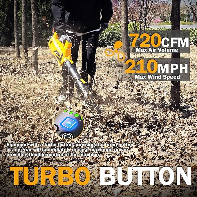 13-Inch String Trimmer Cordless,(2 x 21V 6.0Ah Batteries & Charger), Trimmer/Edger/Lawn Mower/Brush Cutter 4-in-1 + Leaf Blower Cordless, 5-Variable Speed & Turbo Mode/WEG21T
