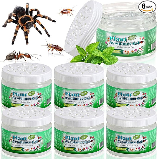 Peppermint Oil Pest Repellent, 6 Pack Natural Spider Repellent with Plant-Based Ingredients, Outdoor Indoor Pest Control for Roaches, Ants, Bugs, Spider for House Garage, Human Pet Dog Plant Safe