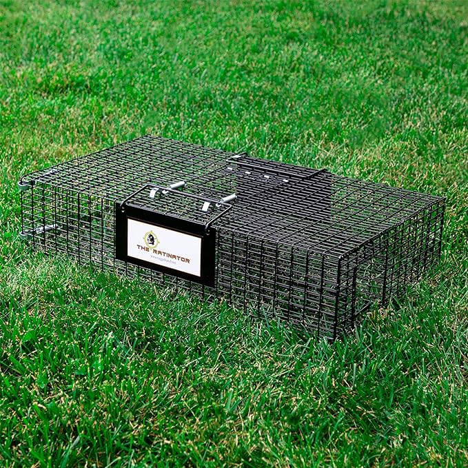 Rugged Ranch Ratinator Indoor or Outdoor Multi-Catch Rat Trap - Humane Live Cage Catcher, Rodent Control for Homes, Barns, Attics, Garages, Sheds, Gardens and Farms