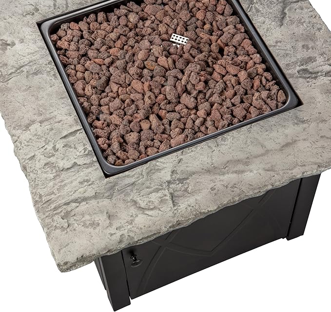 Endless Summer 30" Propane Gas Outdoor Fire Table, Brown