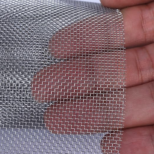 Stainless Steel 304 Wire Mesh-Metal Mesh Screen 15.5 inches x 10 feet