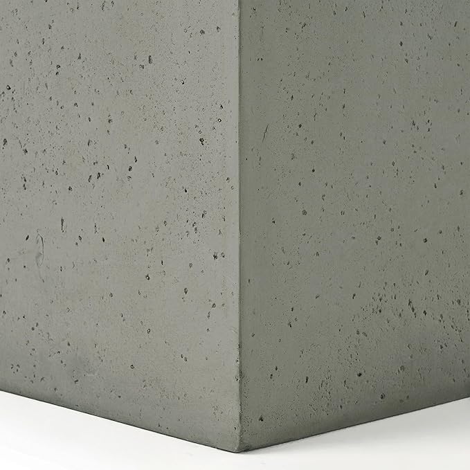 Propane Tank Cover Table for Fire Pits, 20 LB MGO Propane Tank Holder with Side Handles, Outdoor Tank Storage Side Table for Patio, Gas Griddle, Light Gray