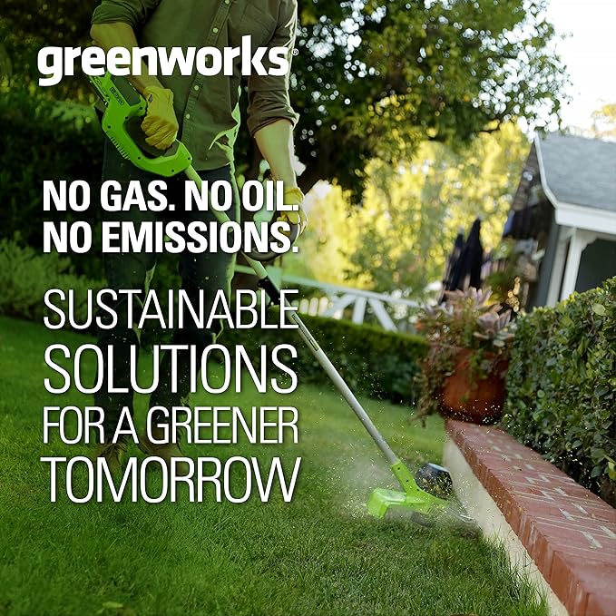 Greenworks 40V 12" Cordless String Trimmer, 0.065" Dual Line with Auto Feed, Variable Speed, Lightweight Weed Eater, 3-Year Warranty