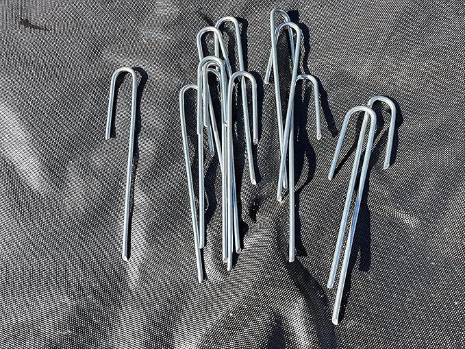 Sandbaggy 1000-Pack DRIP TUBING Stakes Landscape Staples | 5 inch Length - 11 Gauge Heavy Duty | Drip Anchors | Landscape Pins | Garden Lawn Nails | Designed to Hold Drip Tubing Up to 1/2" Diameter