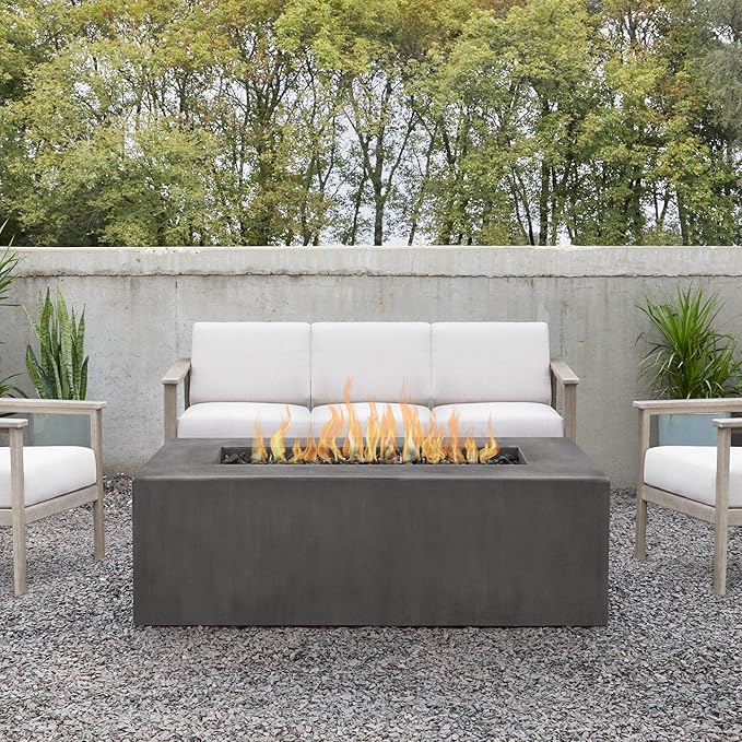 Real Flame Tamarack Casual Rectangle Propane Fire Table by Jensen Co