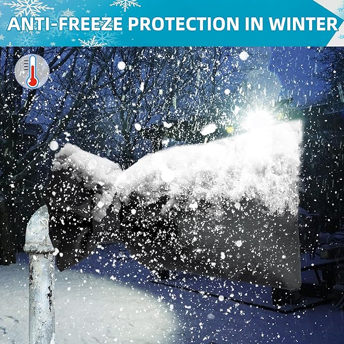 Outdoor Faucet Covers for Winter 6 Pack Freeze Protection Insulated Anti-Freeze Waterproof Material,Reusable Faucet Cover Socks for Various Faucet Spigot,Pipe,Garden Hose Bib