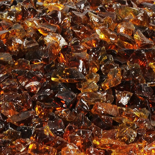 AZ Patio Firepit Recycled Glass, 20 lb, Chestnut