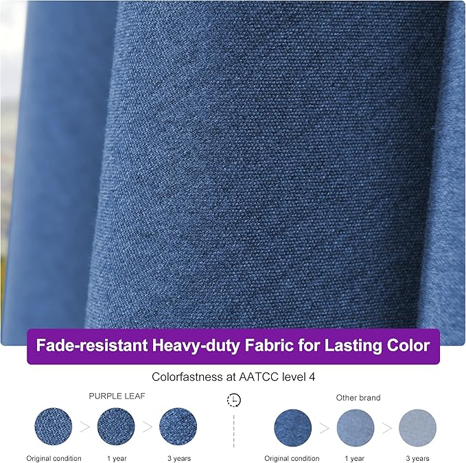 PURPLE LEAF 12 FT Cantilever Umbrella Outdoor Patio Umbrella, Large Offset Square Umbrella, Windproof Heavy Duty Hanging Outside for Patio, Ocean Slate