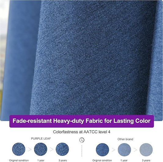 PURPLE LEAF 12 FT Cantilever Umbrella Outdoor Patio Umbrella, Large Offset Square Umbrella, Windproof Heavy Duty Hanging Outside for Patio, Ocean Slate