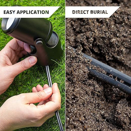 Wirefy 10/2 Low Voltage Landscape Wire 100 ft | Low Voltage Landscape Lighting Wire | Pure Copper | Outdoor Direct Burial | 10-Gauge 2-Conductor 100 Feet | UL Listed