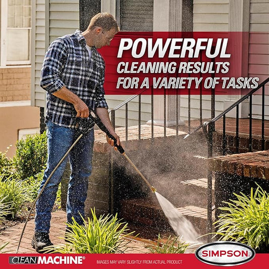 Simpson Cleaning 2900 PSI Gas Pressure Washer, 2.4 GPM Power Washer with Siphon Hose and 25-Foot HyFlex Hose, Clean Machine, 49-State (CM61455)