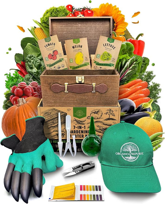 75 Vegetable & Greens Seeds Variety Pack, Garden Seed Starter Kit - Over 44,700 Non-GMO Heirloom Seeds for Planting Vegetables and Greens, Christmas Gift Seed Box with Gardening Supplies, Survival Kit