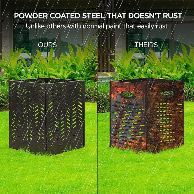 Burn Barrels for Outside for Burning Trash Incinerator Burn Cage for Paper Yard Waste Thick Container Drum Low Smoke Design