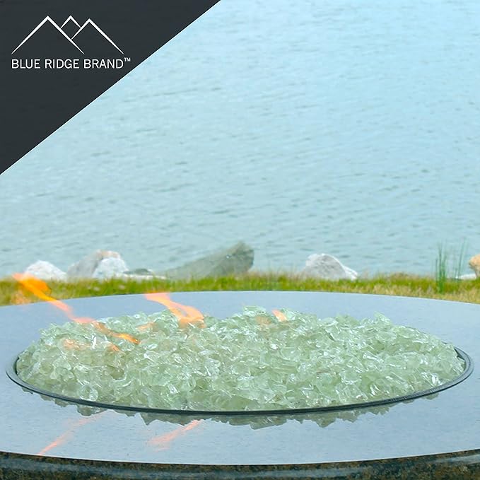 Crystal Fire Glass - Fire & Propane Pits & Fireplaces - Glass Stones (10 Pound)