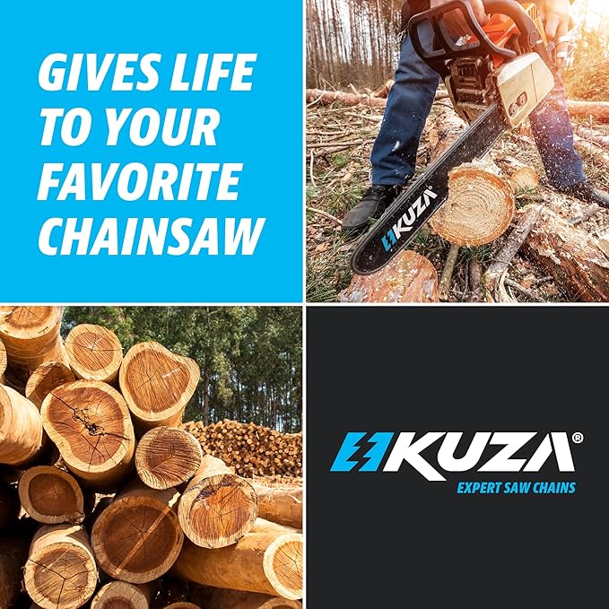 Premium 16 Inch Chainsaw Chain 3/8" LP Pitch .050" Gauge 55 Drive Links- 63PM3 55, Fits STIHL 021, MS210, MS211, PLN3516F, McCulloch and More (3 Chains)