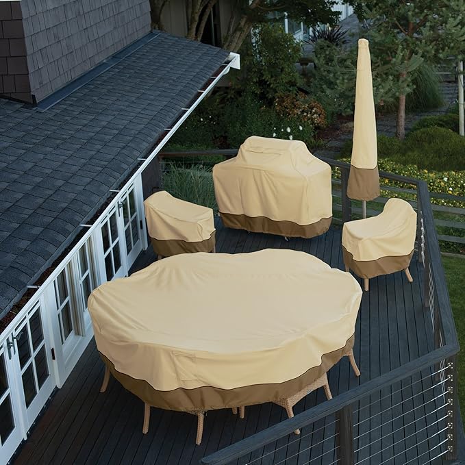 Classic Accessories Veranda Water-Resistant 38 Inch Patio Deep Seated Lounge/Club Chair Cover, Patio Furniture Covers