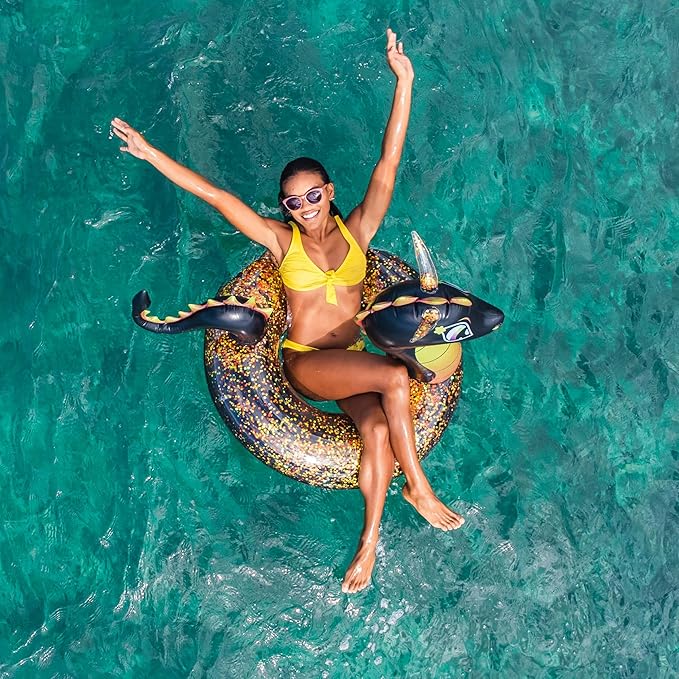 Poolcandy Inflatable 40" inch Animal Pool Tubes & Swim Rings