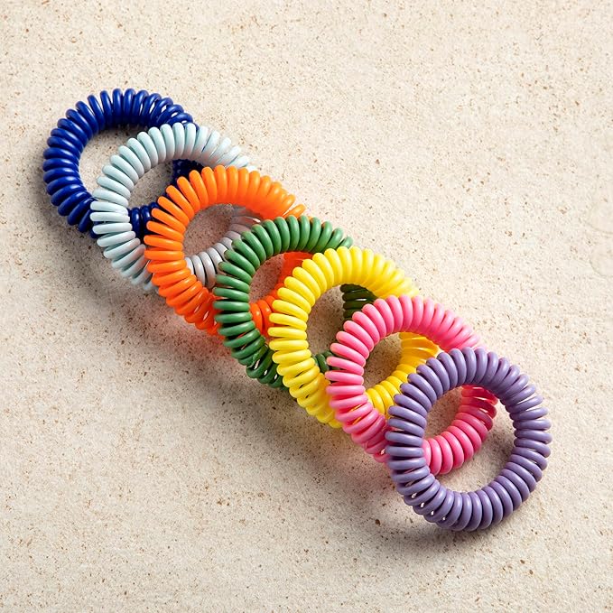 50 Pack Mosquito Repellent Bracelets, DEET-Free for Kids & Adults, Individually Wrapped Bands