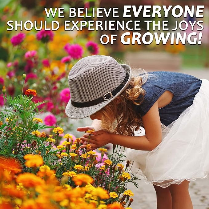 All Annual Wildflower Seeds Mix – 4 Oz, 4,000+ Seeds – 21 Varieties Including California Poppy, Indian Blanket, Scarlet Flax – Bulk Pollinator Wildflower Seed for Planting