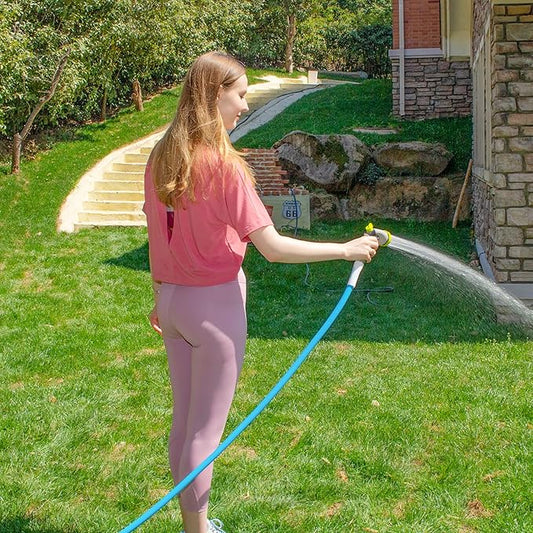 Fevone Garden Hose 35 ft., Lightweight Hybrid Water Hose, Flexible and Durable, Leak-Free Connections