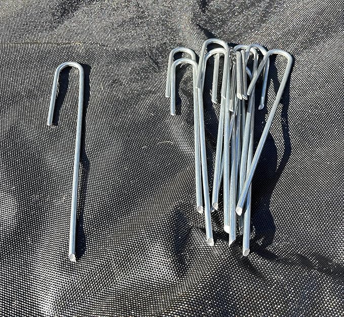Sandbaggy 400-Pack DRIP TUBING Stakes Landscape Staples | 5 inch Length - 11 Gauge Heavy Duty | Drip Anchors | Landscape Pins | Garden Lawn Nails | Designed to Hold Drip Tubing Up to 1/2" Diameter