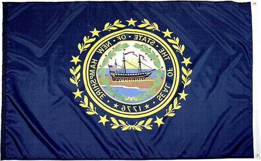 FlagSource New Hampshire Nylon State Flag, Made in USA, 4x6'