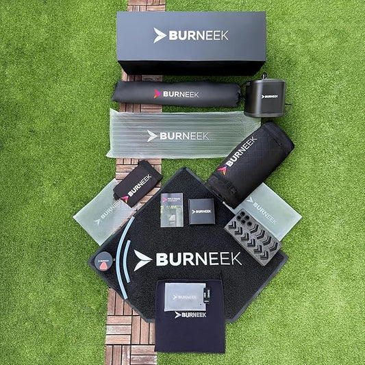 Burneek® Halo Sauna - Heats to 150°F - 1500W Steam Unit, Insulated Cover, Portable Chair, Floor Mat, Remote Control, & Carry Bag - Home Spa for Recovery - 1-Year Warranty Recovery Bundle