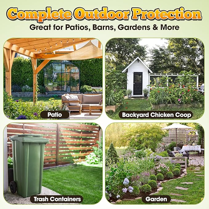 ForceField Natural Flea, Mosquito Yard Treatment - Repellent Granules for Backyard Mosquito Control | Pet Safe, DEET-Free Outdoor Control | Long-Lasting Barrier for Lawns, Patios, & Barns 8 LB