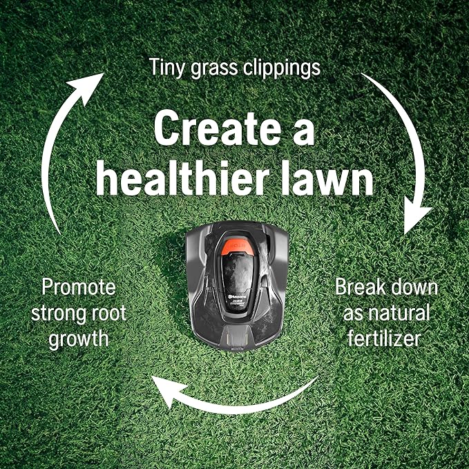 Husqvarna Automower 115H 4G Robotic Lawn Mower with Patented Guidance System, Automatic Lawn Mower with Self Installation and Ultra-Quiet Smart Mowing Technology for Small to Medium Yards (0.4 Acre)